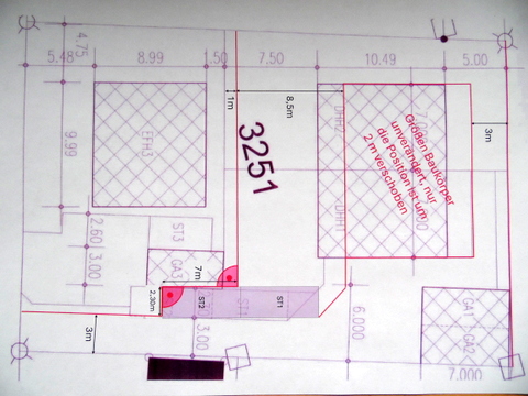 Grundriss Wohngrundst�ck Bruckm�hl/Heufeldm�hle
